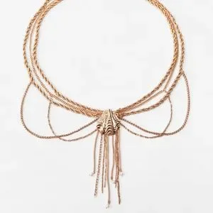 ZARA LIMITED EDITION VINTAGE METALLIC BELT WITH SHELL ZARA Women VIRAL METALLIC SHELL CLUTCH GOLDEN NWT 6599/510  main image 4